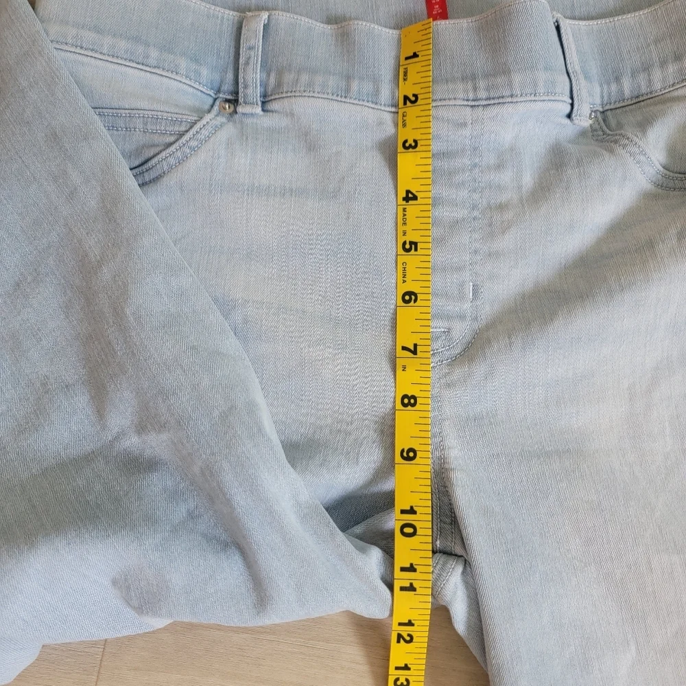 SPANX Blue Flare Wide Leg Jeans Classic Denim - Picture 12 of 13